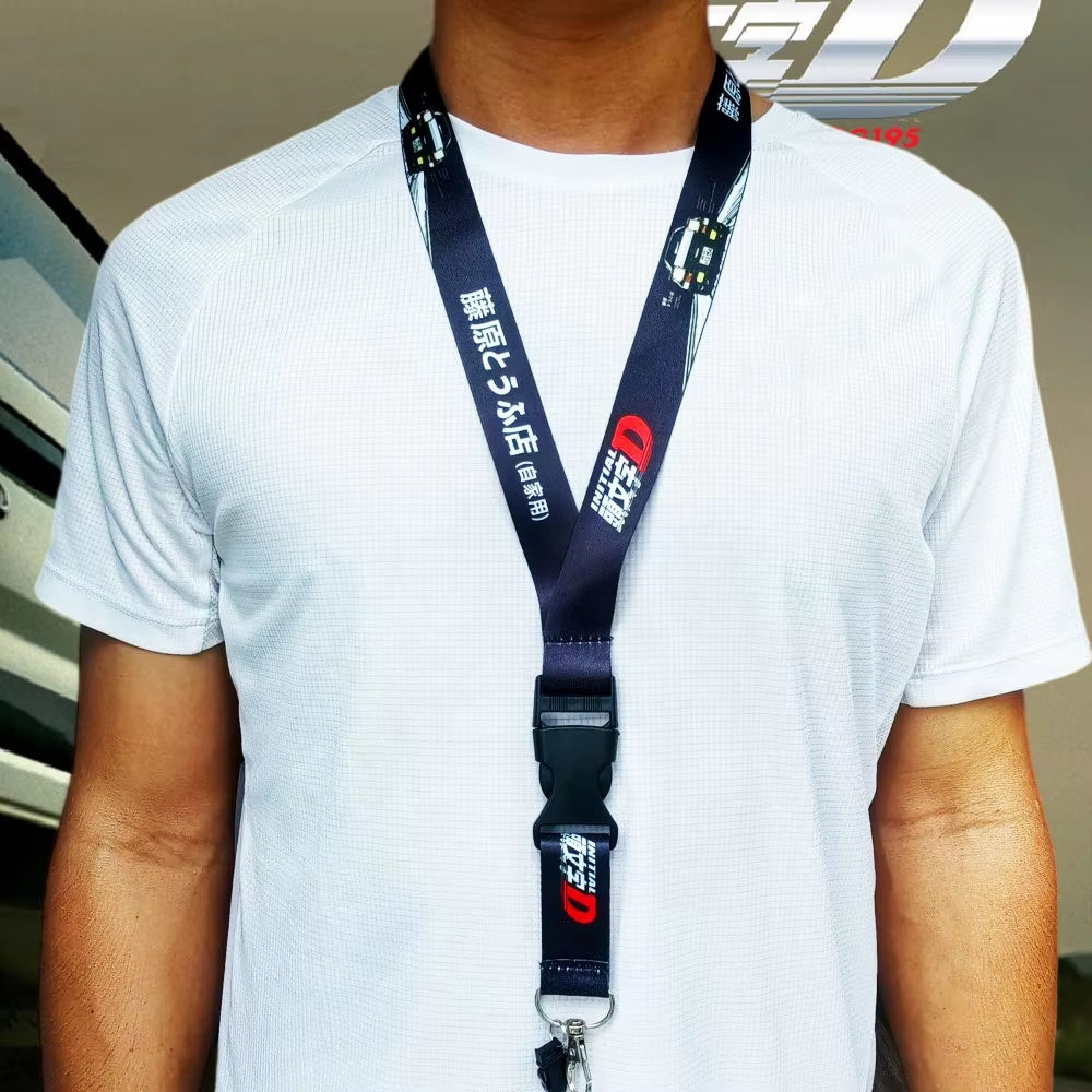 Car Racing Culture Lanyard Keychain Work Card ID Cell Phone Neck Lanyard Long Strip Thermal Transfer Car Decorations Accessories