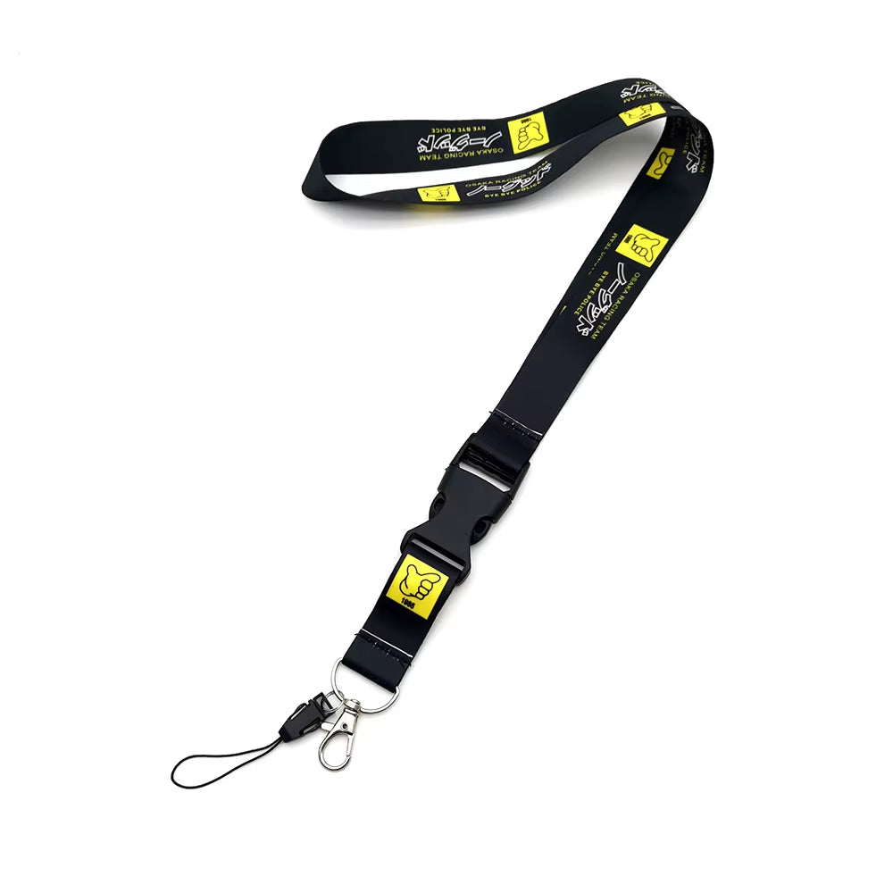 Car Racing Culture Lanyard Keychain Work Card ID Cell Phone Neck Lanyard Long Strip Thermal Transfer Car Decorations Accessories