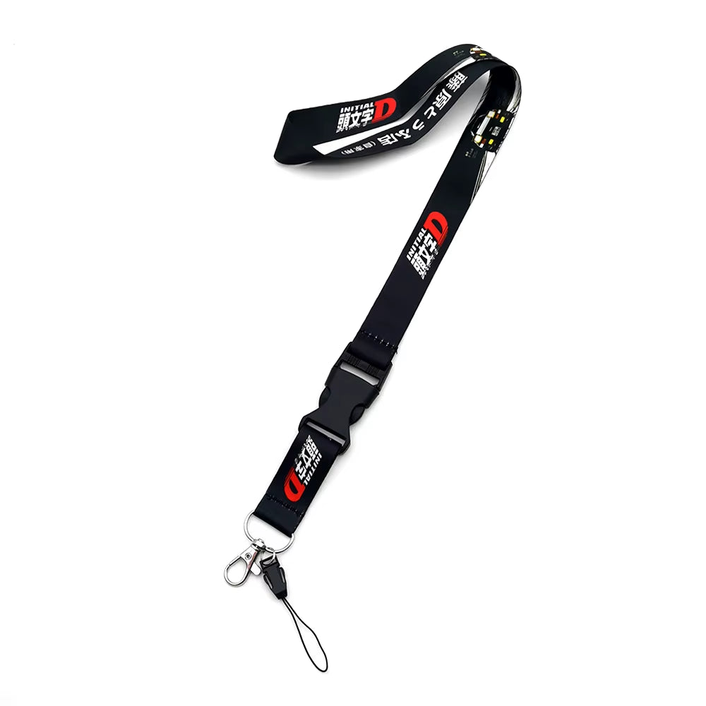 Car Racing Culture Lanyard Keychain Work Card ID Cell Phone Neck Lanyard Long Strip Thermal Transfer Car Decorations Accessories