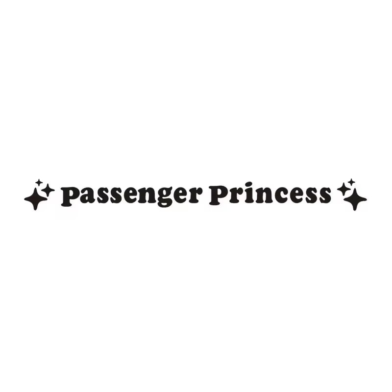2Pcs Mirror Decoration Sticker Passenger Princess Star Mirror Decal Sticker Rearview Mirror Car Vinyl Decoration Funny Car Decal