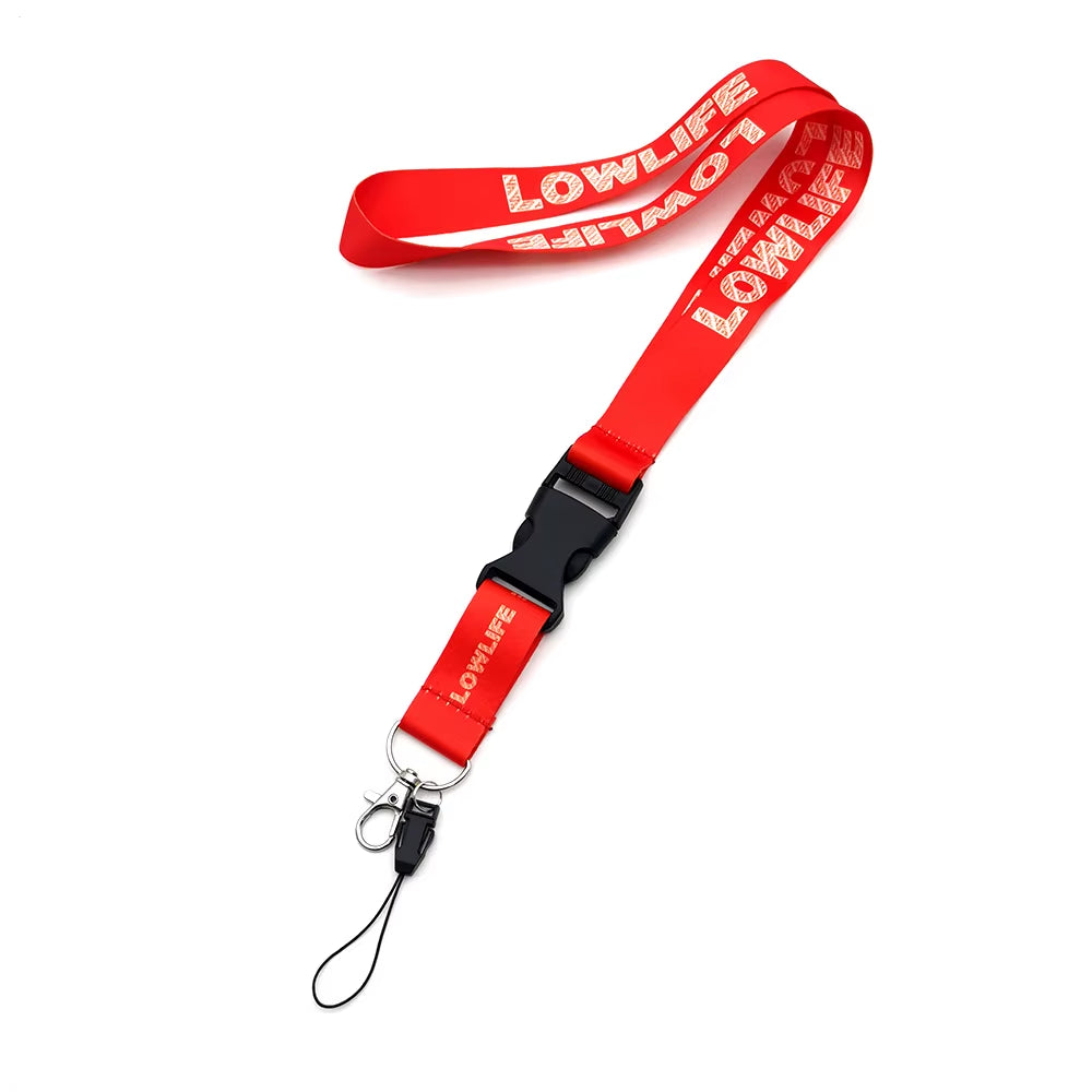 Car Racing Culture Lanyard Keychain Work Card ID Cell Phone Neck Lanyard Long Strip Thermal Transfer Car Decorations Accessories