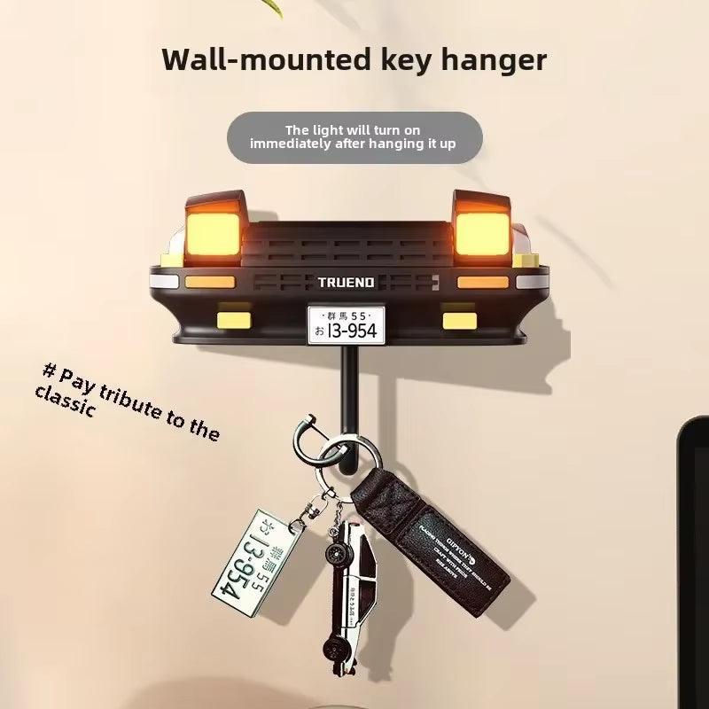 AE86 Car Key Holder New Gift Wall Mounted Headlight Decor Creative Auto Enthusiasts Home Decoration Key Organizer Product