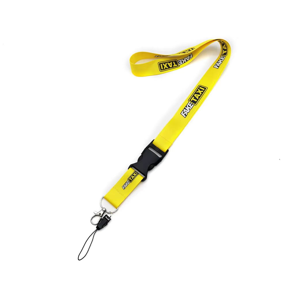 Car Racing Culture Lanyard Keychain Work Card ID Cell Phone Neck Lanyard Long Strip Thermal Transfer Car Decorations Accessories